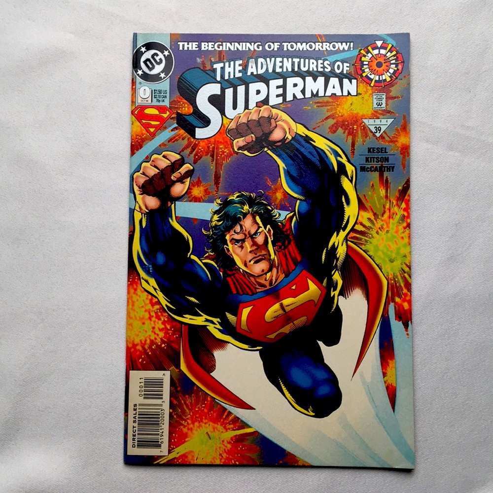 Adventures of Superman Comic Book No. 0, Oct ‘94 Vintage DC Comics